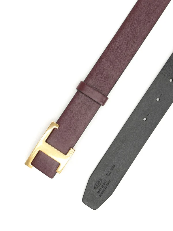 Tod'S Burgundy Leather Belts - Image 2