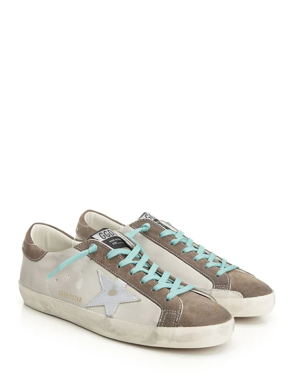 Golden Goose Grey Low Top Sneakers - Image 2