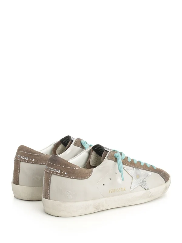 Golden Goose Grey Low Top Sneakers - Image 3