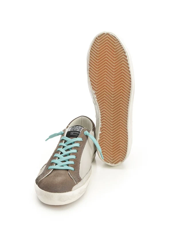 Golden Goose Grey Low Top Sneakers - Image 5