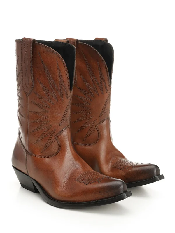 Golden Goose Brown Ankle Boots - Image 2