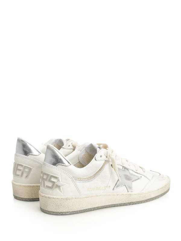 Golden Goose White Low Top Sneakers - Image 3