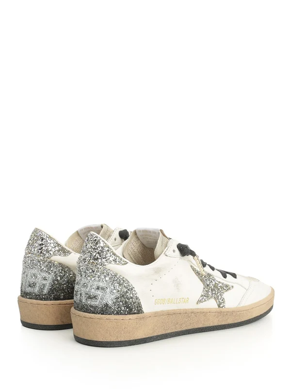 Golden Goose White Low Top Sneakers - Image 3