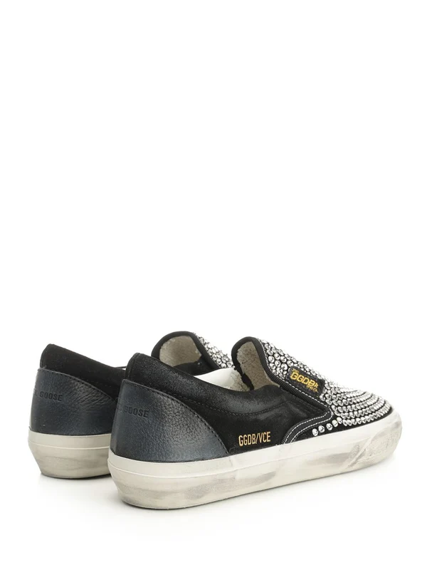 Golden Goose Black Low Top Sneakers - Image 3