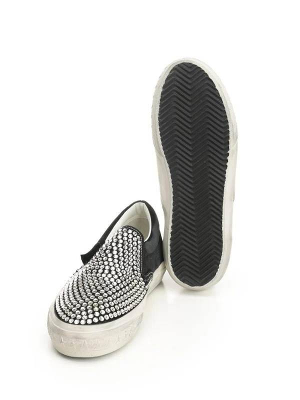 Golden Goose Black Low Top Sneakers - Image 5