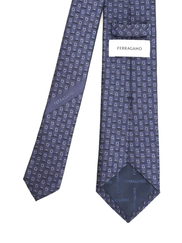 Ferragamo Blue Neck Ties - Image 2