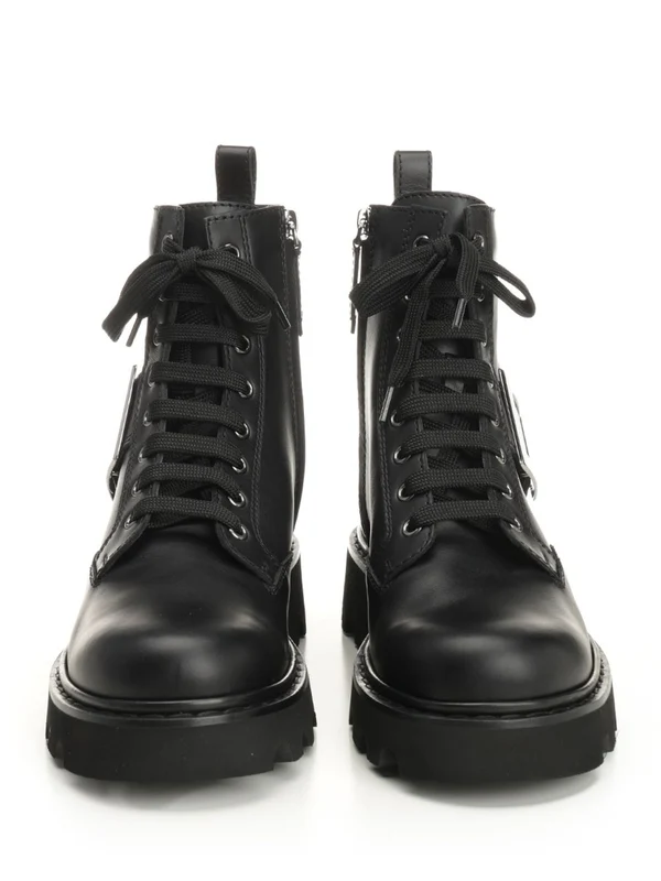 Roger Vivier Black Lace-Up Boots - Image 5