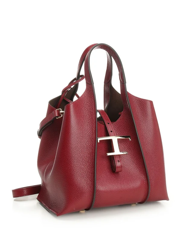 Tod'S Burgundy Tote Bags - Image 2