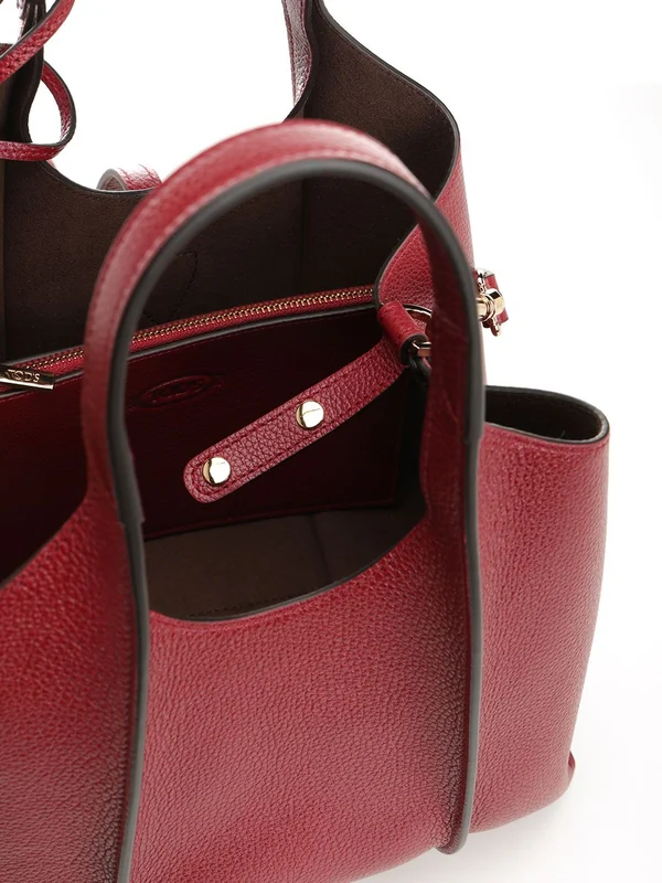 Tod'S Burgundy Tote Bags - Image 4