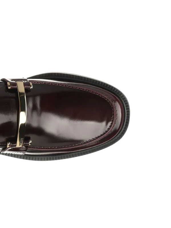 Tod'S Burgundy Loafers - Image 4