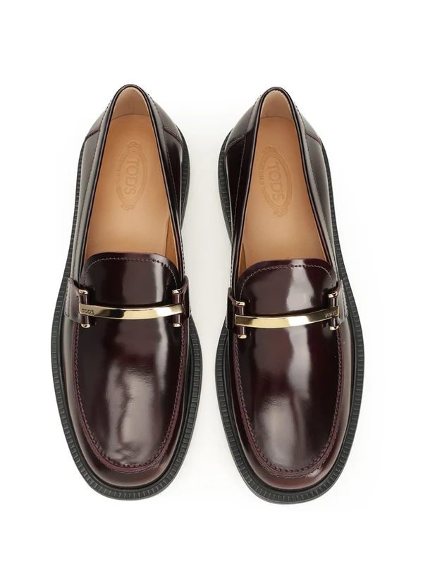 Tod'S Burgundy Loafers - Image 5