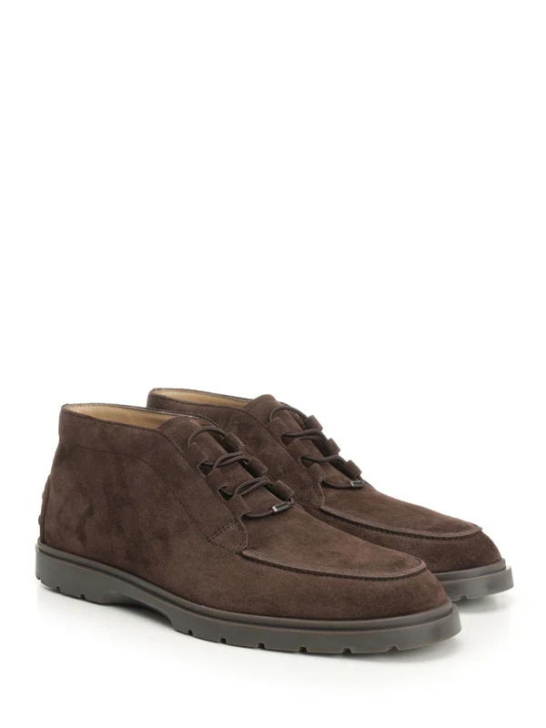 Tod'S Brown Lace-Up Boots - Image 2