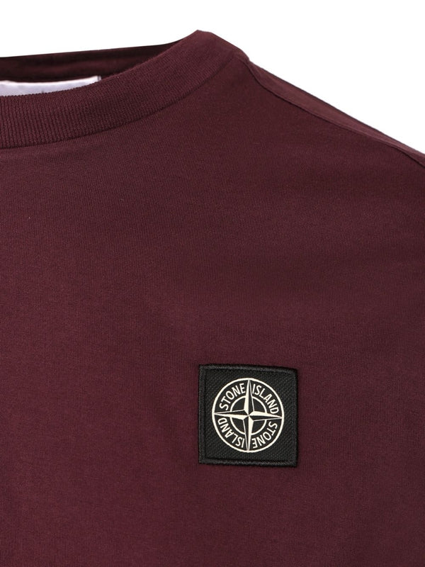 Stone Island Burgundy Half Sleeve - Image 3