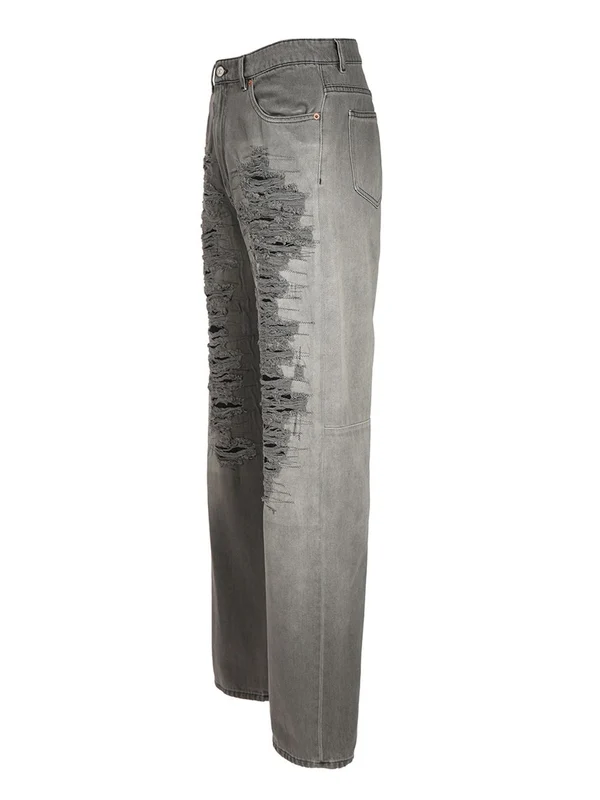 Mm6 Maison Margiela Black Denim Pants - Image 3