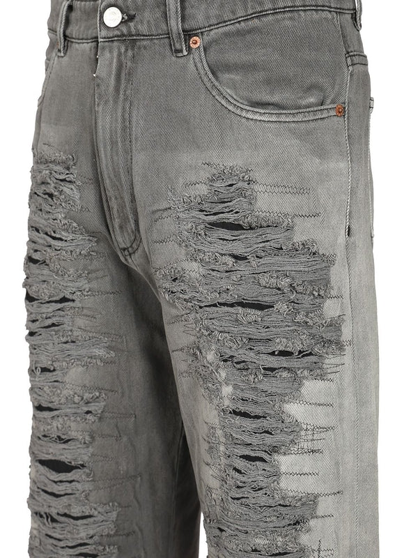 Mm6 Maison Margiela Black Denim Pants - Image 4