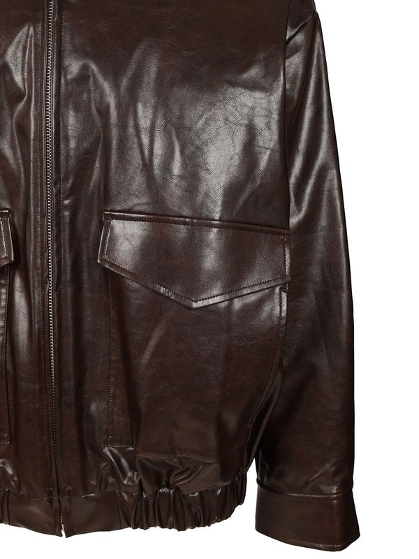 Mm6 Maison Margiela Burgundy Jackets - Image 5