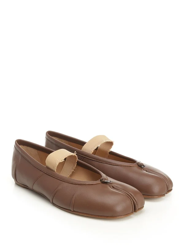 Maison Margiela Brown Flat Shoes - Image 2