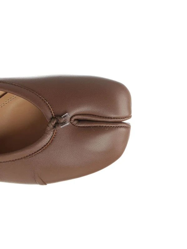 Maison Margiela Brown Flat Shoes - Image 4