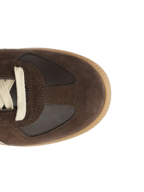 Maison Margiela Brown Low Top Sneakers - Image 4