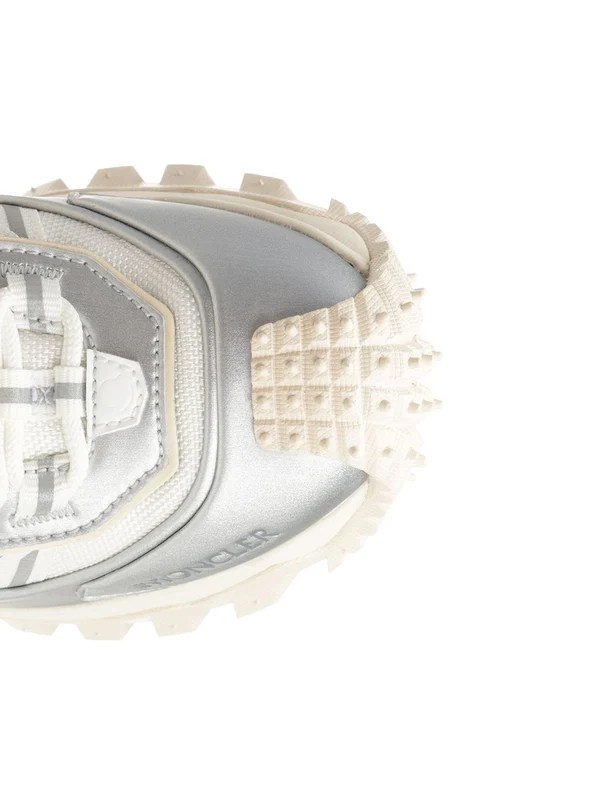 Moncler White Low Top Sneakers - Image 4