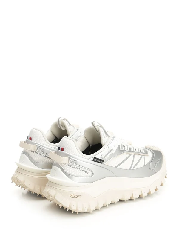 Moncler White Low Top Sneakers - Image 5