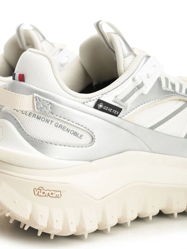 Moncler White Low Top Sneakers - Image 6