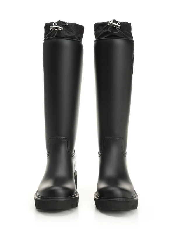 Moncler Black High Boots - Image 4