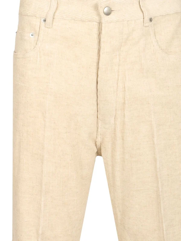 Rick Owens White Denim Pants - Image 4