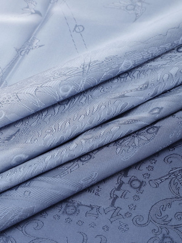 Ferragamo Blue Silk Mufflers - Image 3