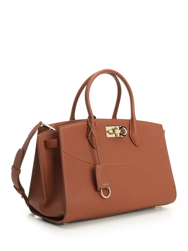 Ferragamo Brown Tote Bags - Image 2