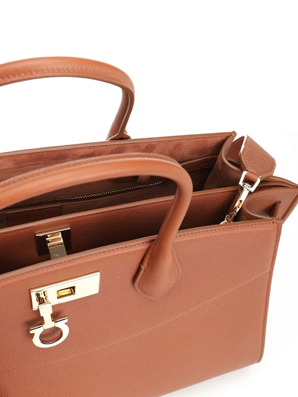 Ferragamo Brown Tote Bags - Image 4