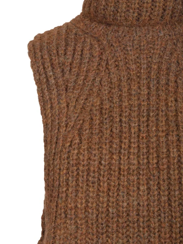 Isabel Marant Brown Wool Mufflers - Image 4