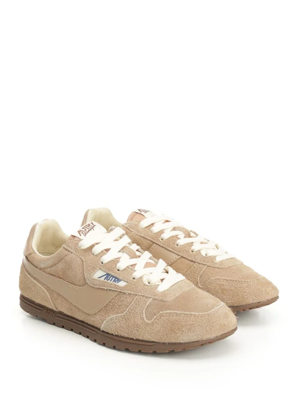 Autry Beige Low Top Sneakers - Image 2