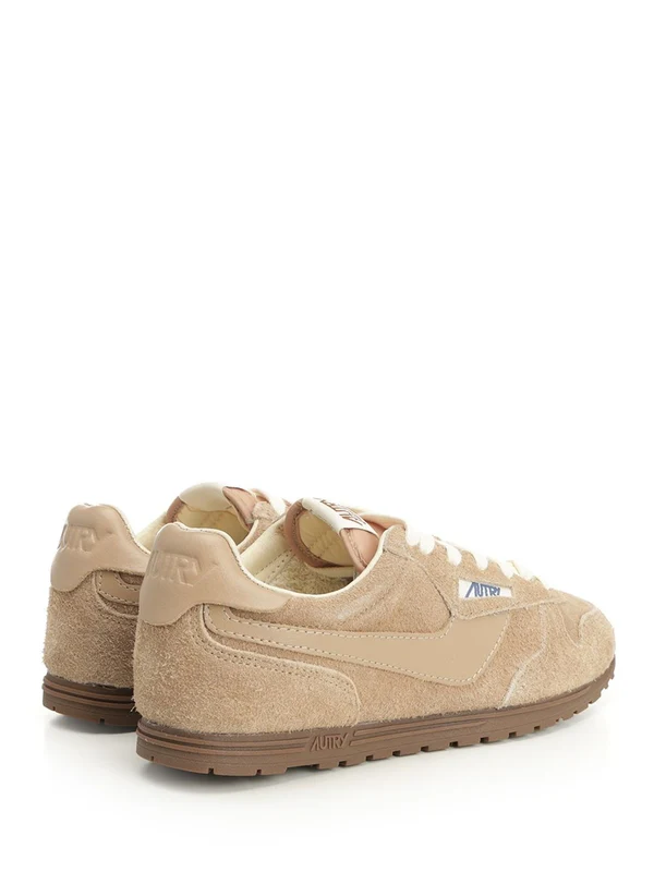 Autry Beige Low Top Sneakers - Image 3