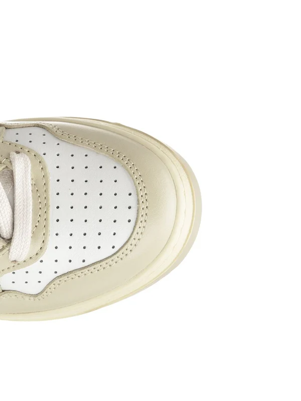 Autry Beige White Low Top Sneakers - Image 4
