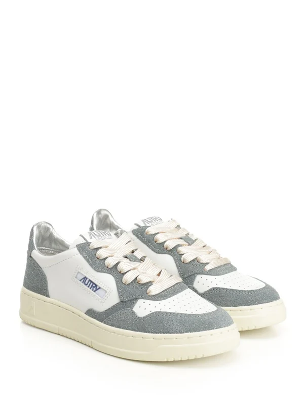 Autry White Blue Low Top Sneakers - Image 2