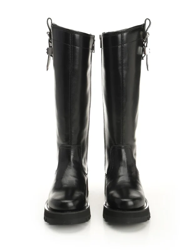 Ganni Black High Boots - Image 5