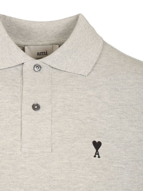Ami Grey Polo Shirts - Image 3
