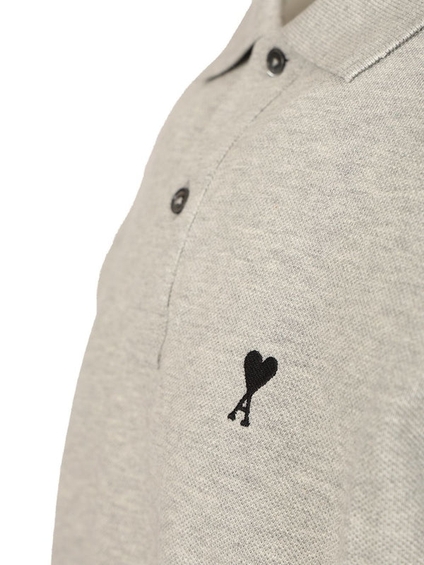 Ami Grey Polo Shirts - Image 4