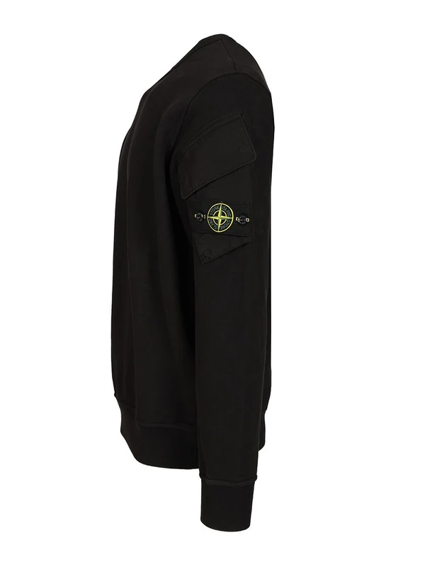 Stone Island Black Sweatshirts - Image 3