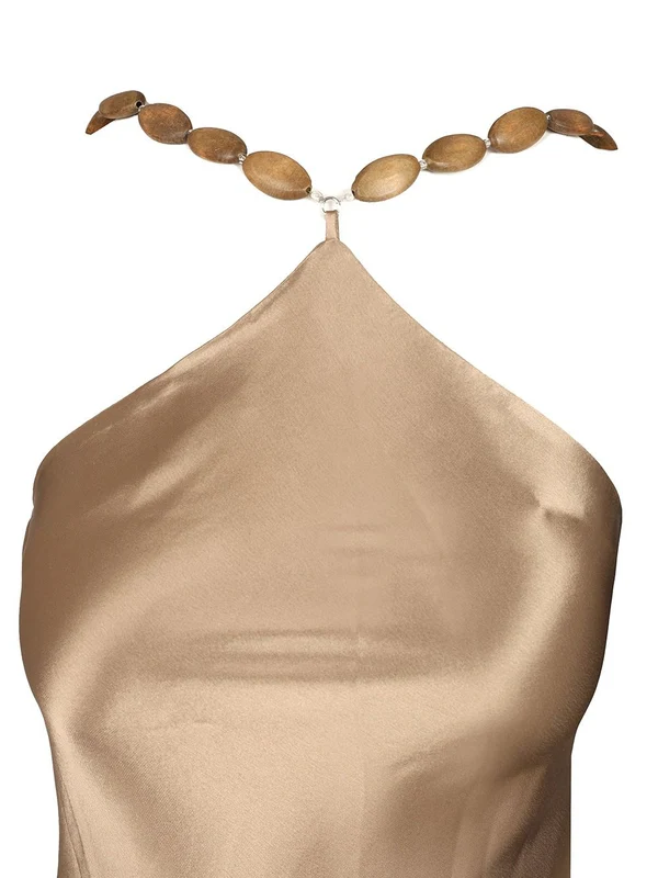 Staud Beige Long Dress - Image 4
