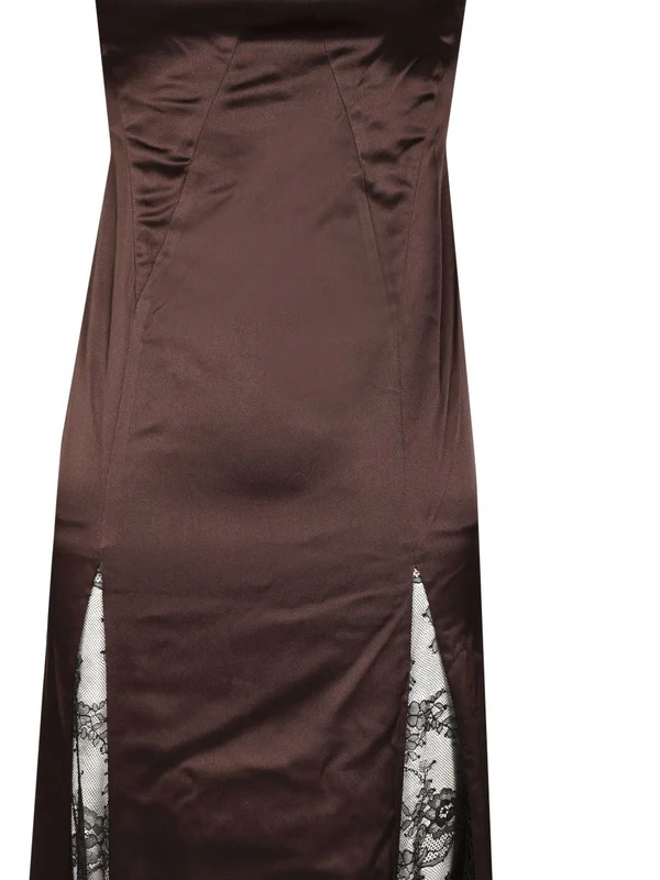 Staud Brown Long Dress - Image 3