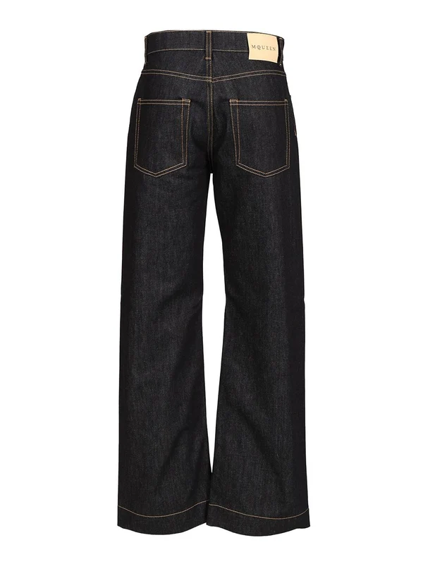 Alexander Mcqueen Navy Denim Pants - Image 2