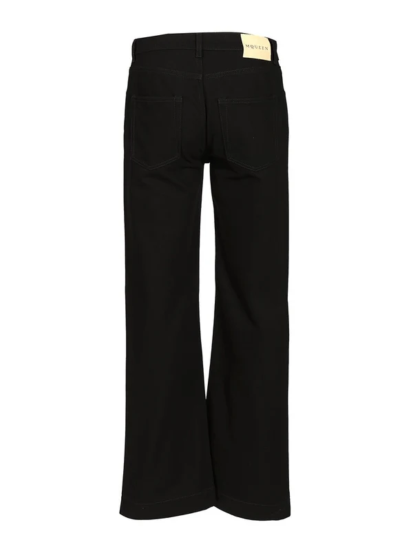 Alexander Mcqueen Black Denim Pants - Image 2