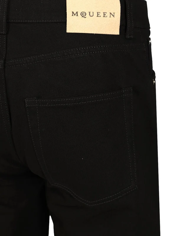 Alexander Mcqueen Black Denim Pants - Image 4