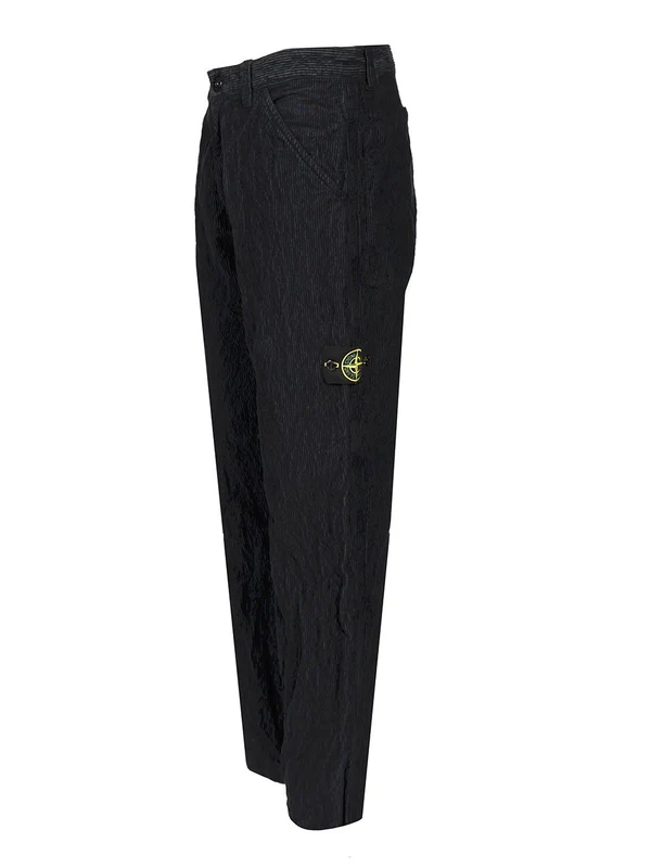 Stone Island Blue Casual Pants - Image 3