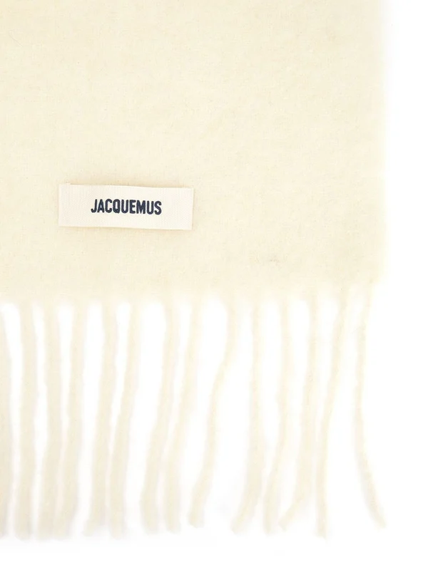 Jacquemus White Wool Mufflers - Image 2