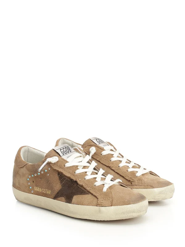 Golden Goose Brown Low Top Sneakers - Image 2