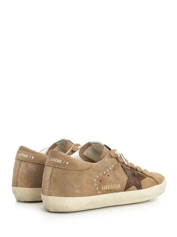 Golden Goose Brown Low Top Sneakers - Image 3