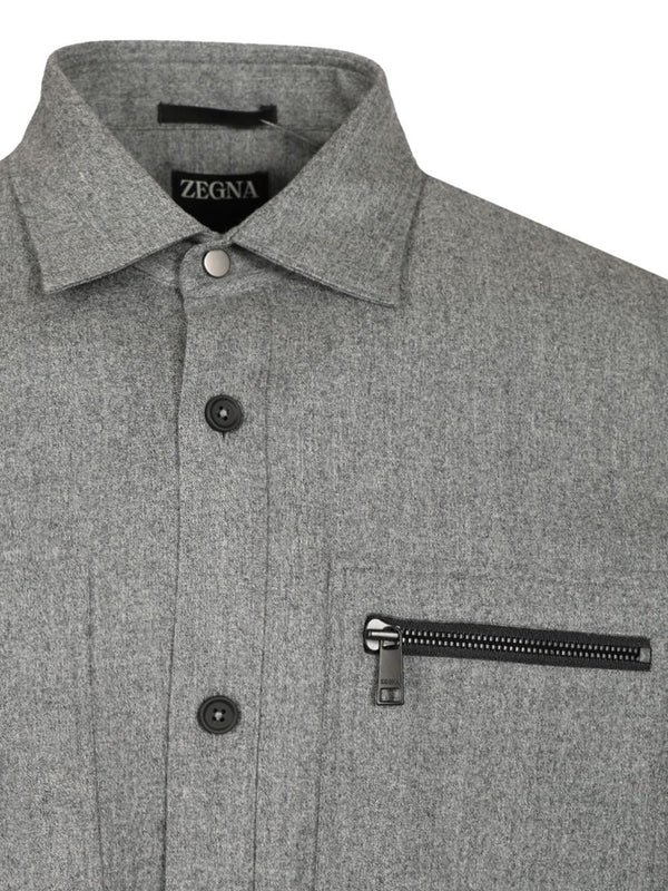 Ermenegildo Zegna Grey Shirts - Image 4
